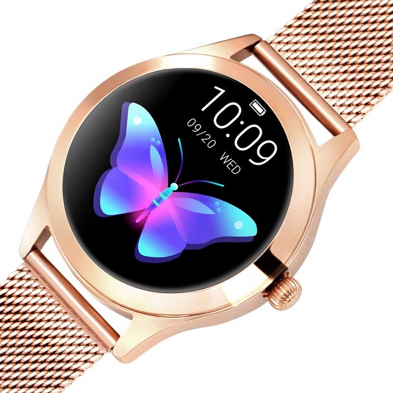 Fralugio Smartwatch Reloj Inteligente de Lujo para Dama KW10