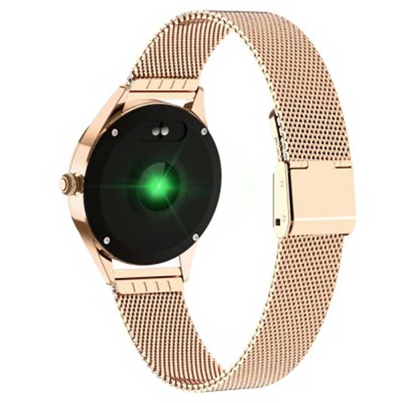 Fralugio Smartwatch Reloj Inteligente de Lujo para Dama KW10 Monitores de Ejercicio