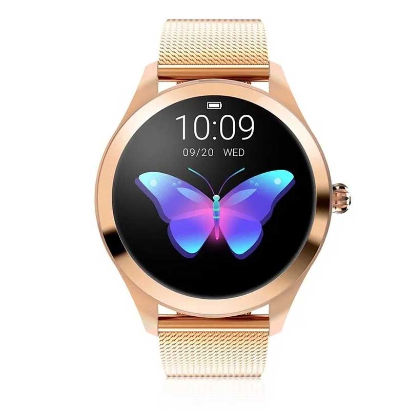 Fralugio Smartwatch Reloj Inteligente de Lujo para Dama KW10 Monitores de Ejercicio