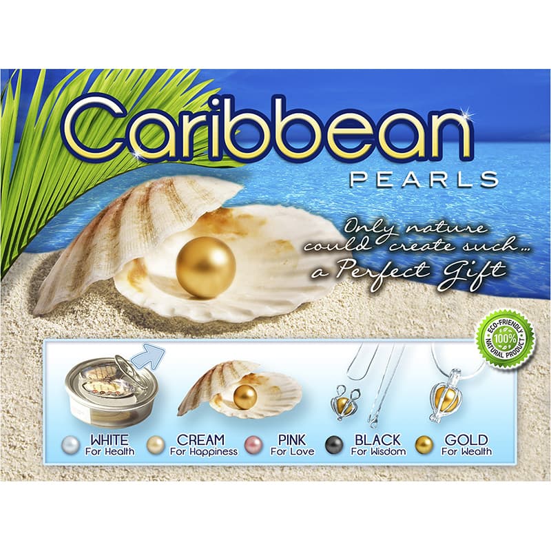 Caribbean Pearls Set De Perla Dije Y Collar