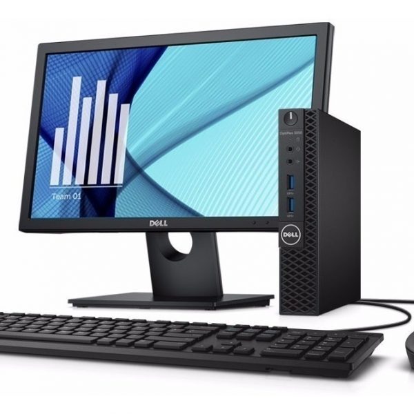 Computadora Dell Optiplex 3040 USFF - Core i3 6100 - 4GB - 500GB - DVD+RW - Windows 10 Pro Lcd 19 EQUIPO CLASE B, REACONDICONADO