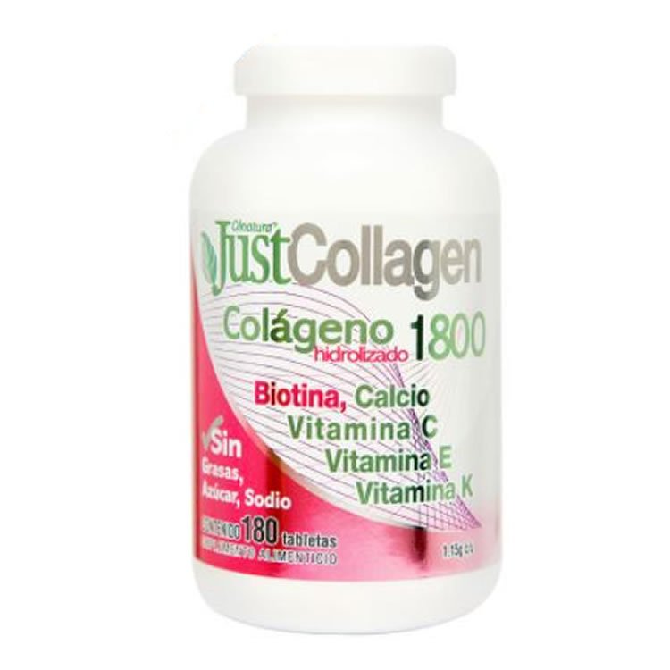 Colágeno Hidrolizado JustCollagen 1800 180 Tabletas CST