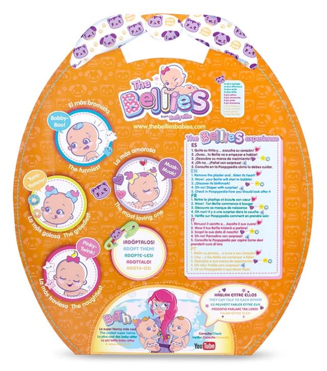 Bellies Interactivo De Bellyville Marca Famosa Original Willy Woof