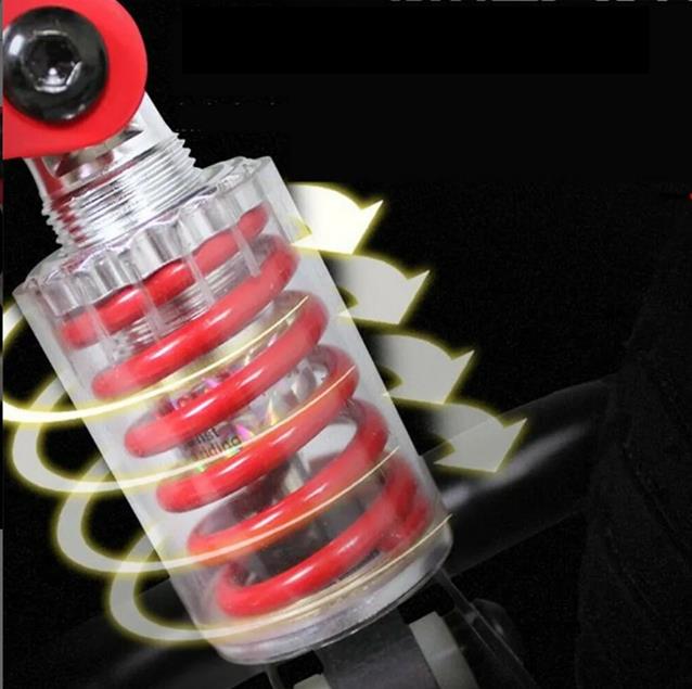 Bicicleta D Equilibrio 3 A 7 Años Con Amortiguador  Negra