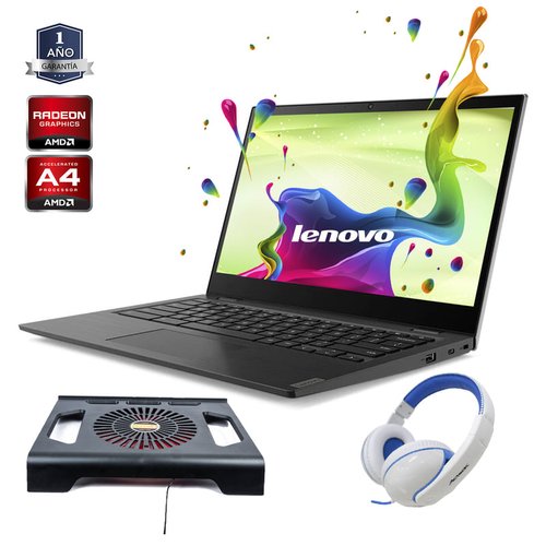 Laptop Chromebook Lenovo 14e, 14.0 "FHD, gráficos AMD Radeon, AMD A4-9120C, 4 GB/32 GB eMMC, Chrome OS - 1 año de garantia