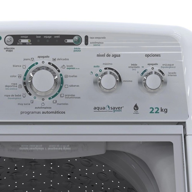 Lavadora Mabe LMH70201WBAB 20 kg Blanca ORT