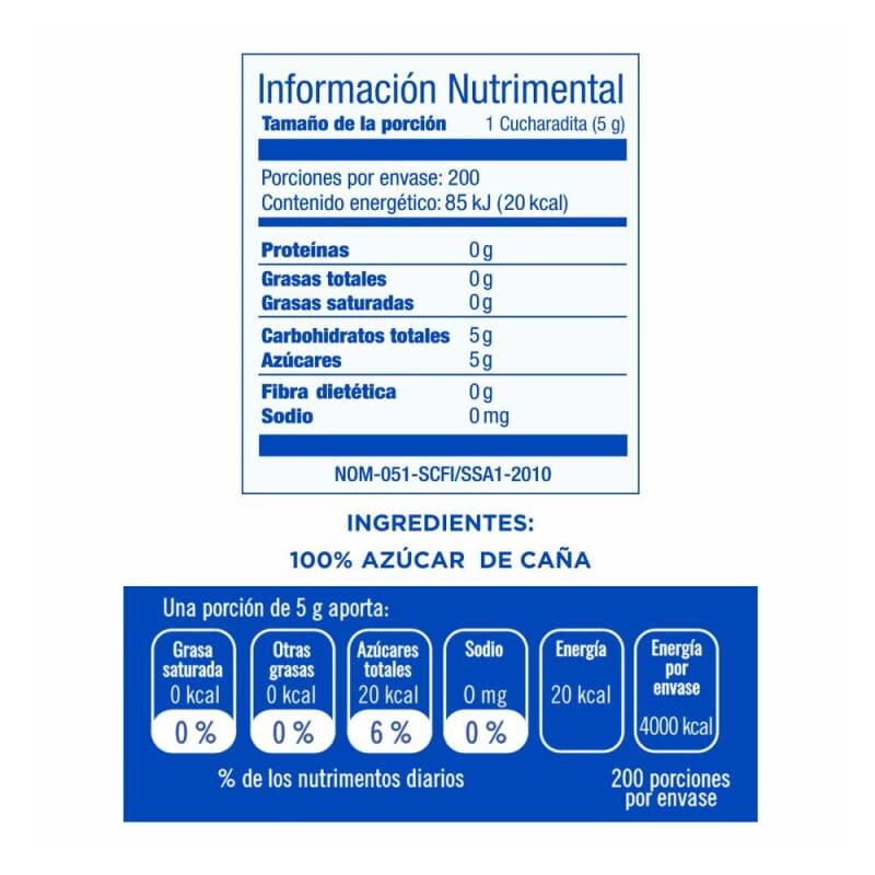 Azúcar Refinada Zulka 10 pzas de 1 kg c/u