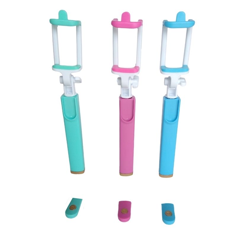 Selfie Stick con Control Remoto, Bastón Selfies, LBP, Bluetooth, Inalámbrico, Rotación 270, Extensible 80cm (31.5in) -Rosa