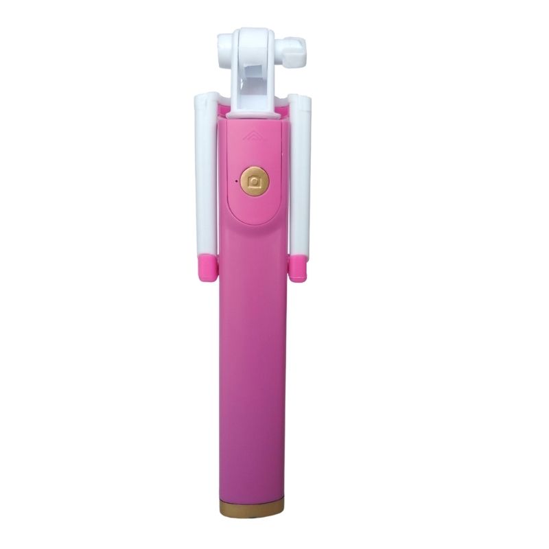 Selfie Stick con Control Remoto, Bastón Selfies, LBP, Bluetooth, Inalámbrico, Rotación 270, Extensible 80cm (31.5in) -Rosa