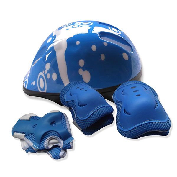 Set de Protectores Infantiles EASY WHEELS - Casco - Azul