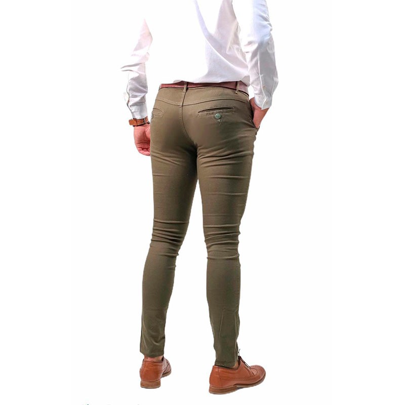 STUGAR´S Pantalón Corte Skinny de Gabardina Strech para Hombre Estilo  Casual (as1, Waist, Numeric_28, Regular, Chedrón, A Medida) :  : Ropa, Zapatos y Accesorios