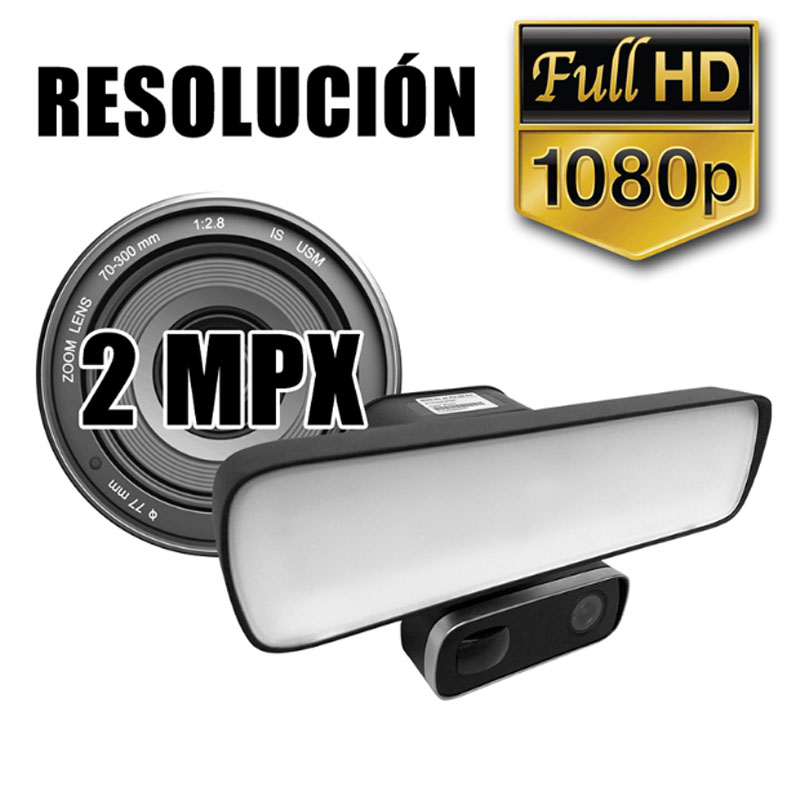 Camara CCTV Wifi con Lampara LED Video HD 120 Exterior PIR