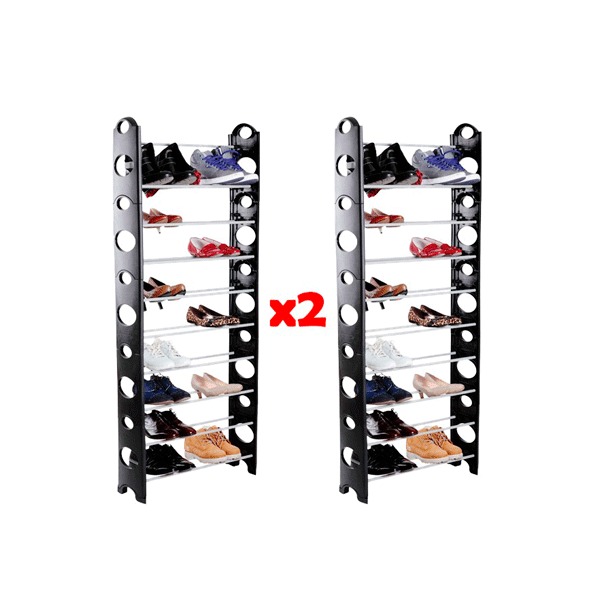 Zapatera Organizador Zapatos Rack 10 Niveles Para 30 Pares