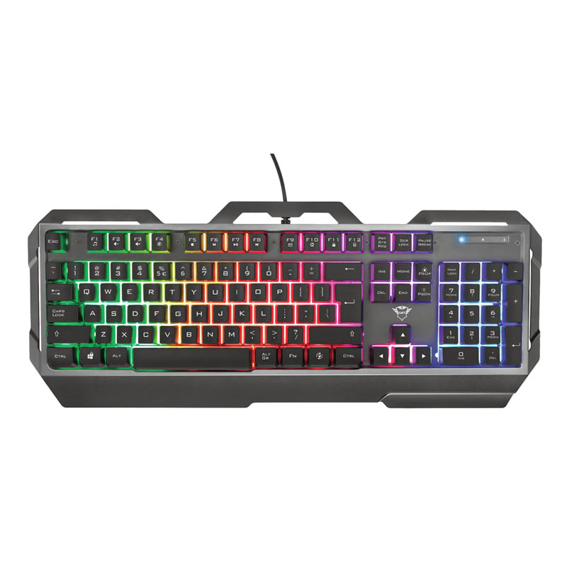 Teclado Gamer Metálico Iluminado Trust Gxt 856 Torac