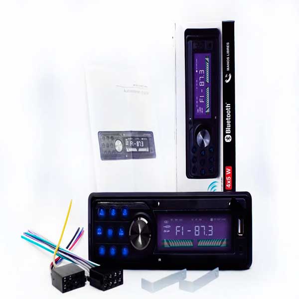 Autoestereo Bluetooth Digital Con Manos Libres Usb Fm Aux
