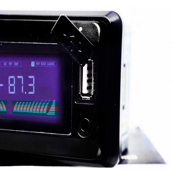 Autoestereo Bluetooth Digital Con Manos Libres Usb Fm Aux