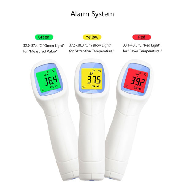 termometro infrarojo digital para control de temperatura en accesos para personas