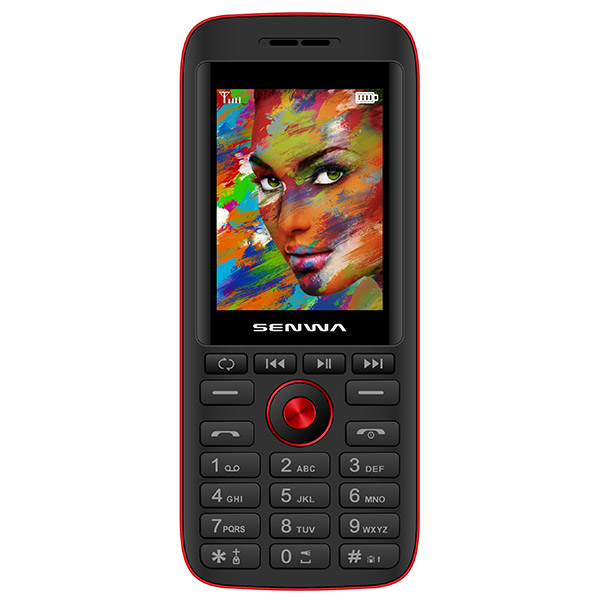 Celular SENWA 3G S341 PARTY Color NEGRO/ROJO  Telcel
