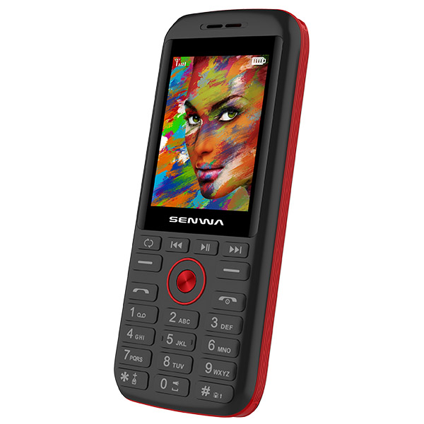 Celular SENWA 3G S341 PARTY Color NEGRO/ROJO  Telcel