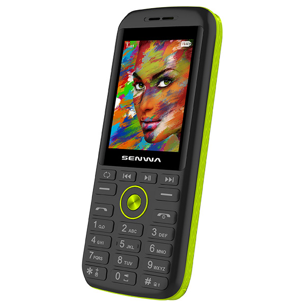 Celular SENWA 3G S341 PARTY Color NEGRO/AMARILLO Telcel