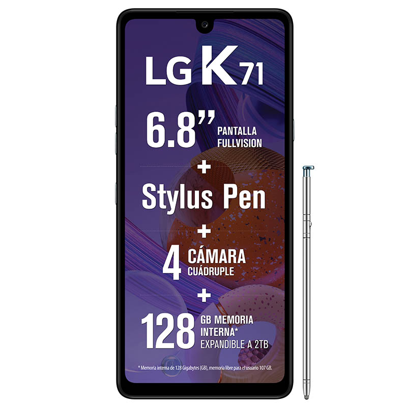 Celular LG LTE LM-Q730HA K71 Color BLANCO Telcel