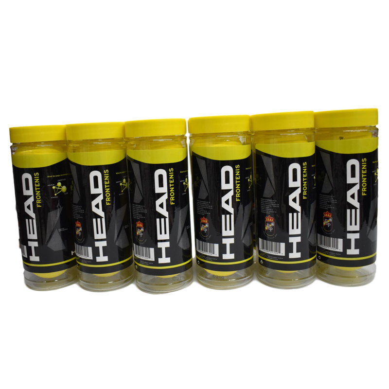 Pelota Frontenis Head Amarilla  12 pack Bote C/3.