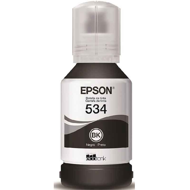Botella Tinta EPSON T534 M1100 M1120 M2140 M2170 M3180 M3170 M1180 M2120 120ml Negro T534120-AL 