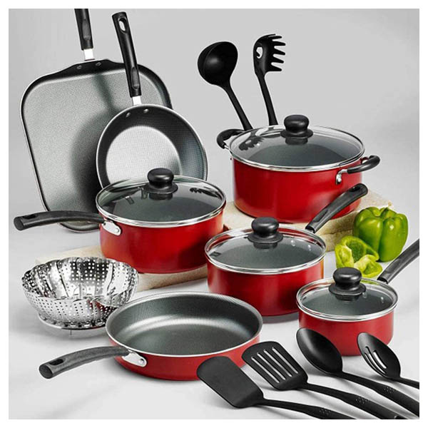 Bateria de Cocina Primaware Rojo 18 piezas 