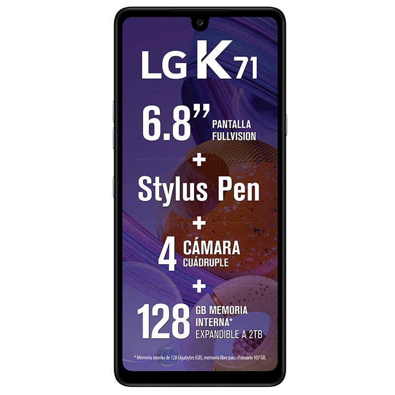 Celular LG LTE LM-Q730HA K71 Color GRIS Telcel