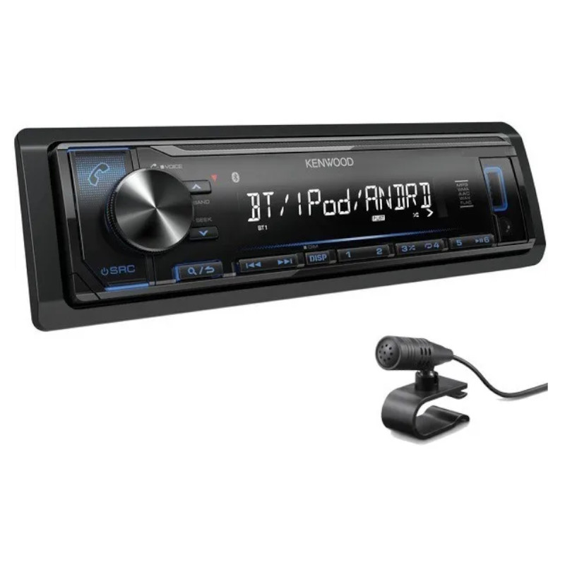 Autoestereo Receptor de medios digitales con Bluetooth Kenwood KMMBT250U