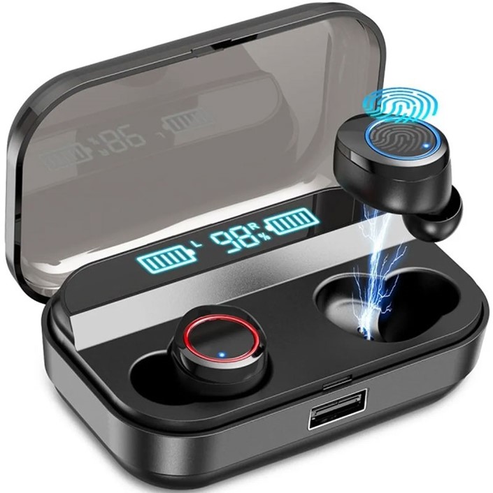 Audifonos Bluetooth Tactiles Sumergibles 5.0 Con Power Bank