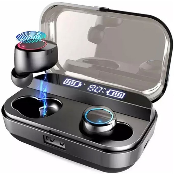 Audifonos Bluetooth Tactiles Sumergibles 5.0 Con Power Bank