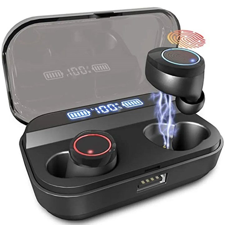 Audifonos Bluetooth Tactiles Sumergibles 5.0 Con Power Bank