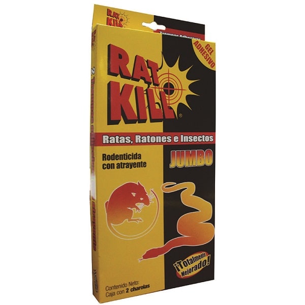 Caja C/24 Trampas Jumbo Rata Gel Adhesivo Rata Rat Kill