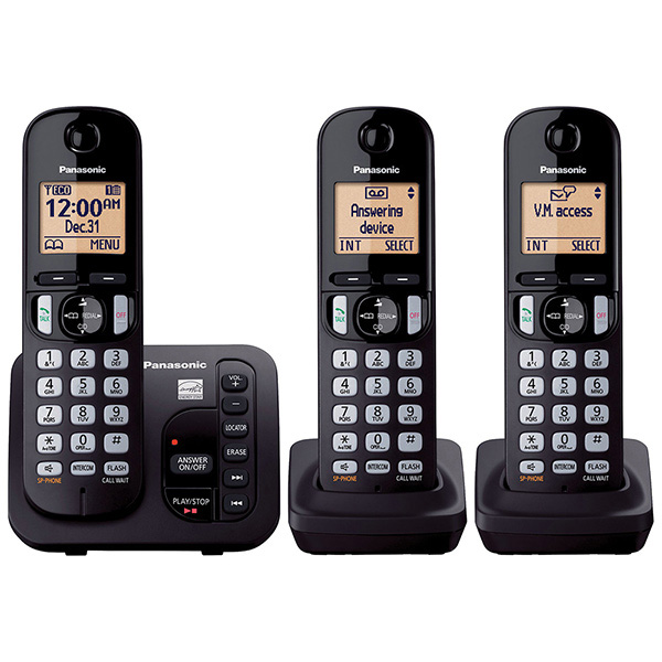 Teléfono Inalámbrico Panasonic 3 auriculares KX-TGC223CB Reacondicionado