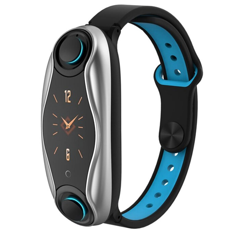 Fralugio Smartwatch con Audífonos Bluetooth True Wireless Manos Libres Seguimiento Deportivo T90