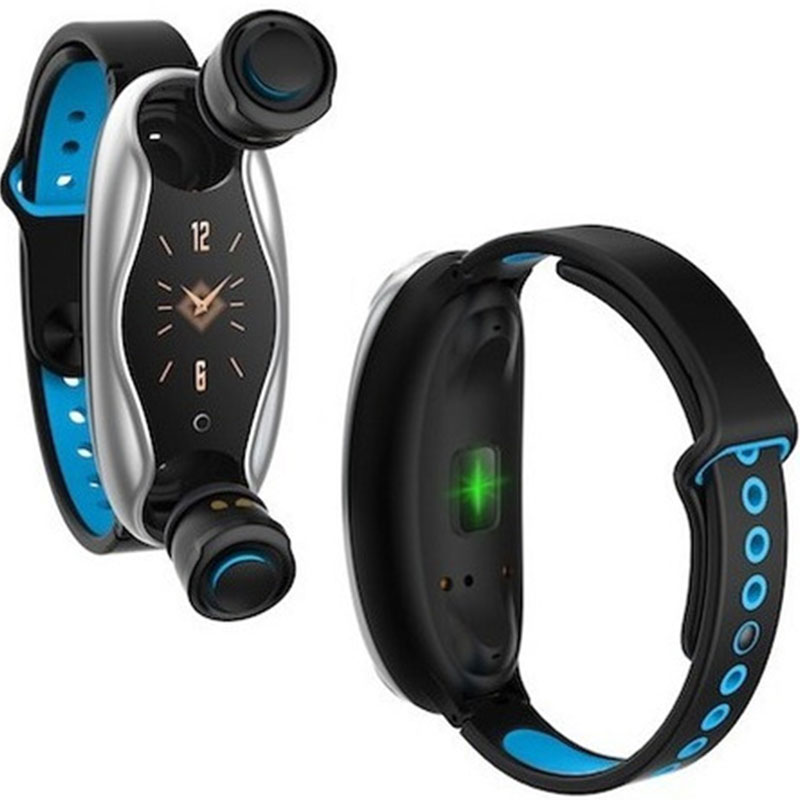 Fralugio Smartwatch con Audífonos Bluetooth True Wireless Manos Libres Seguimiento Deportivo T90