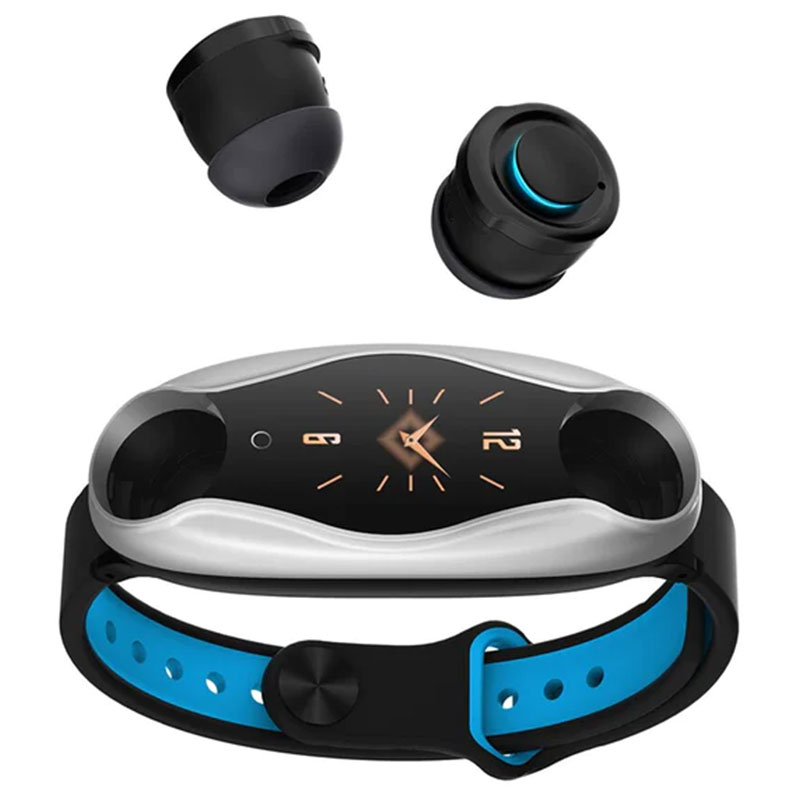 Fralugio Smartwatch con Audífonos Bluetooth True Wireless Manos Libres Seguimiento Deportivo T90