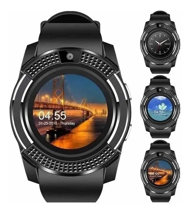 Smartwatch Reloj Inteligente con Camara y Grabadora de Voz Mod V8
