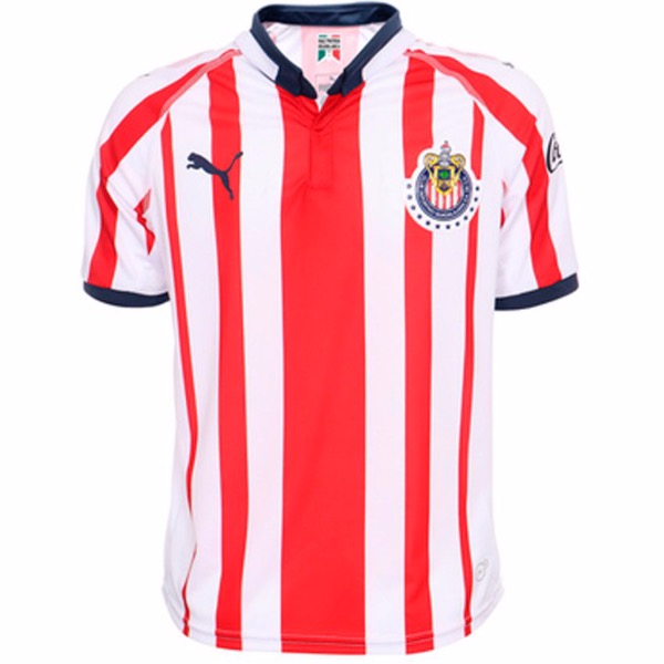 Jersey Puma de Las Chivas del Guadalajara de Local Para Niños Cuello Polo