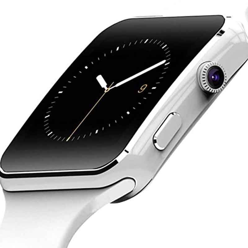 Fralugio Smartwatch Reloj Inteligente Pantalla Curva Camara Grabadora de Voz X6