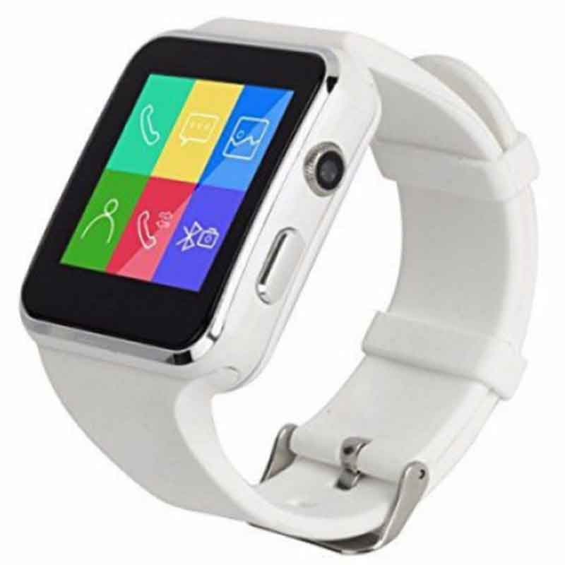 Fralugio Smartwatch Reloj Inteligente Pantalla Curva Camara Grabadora de Voz X6