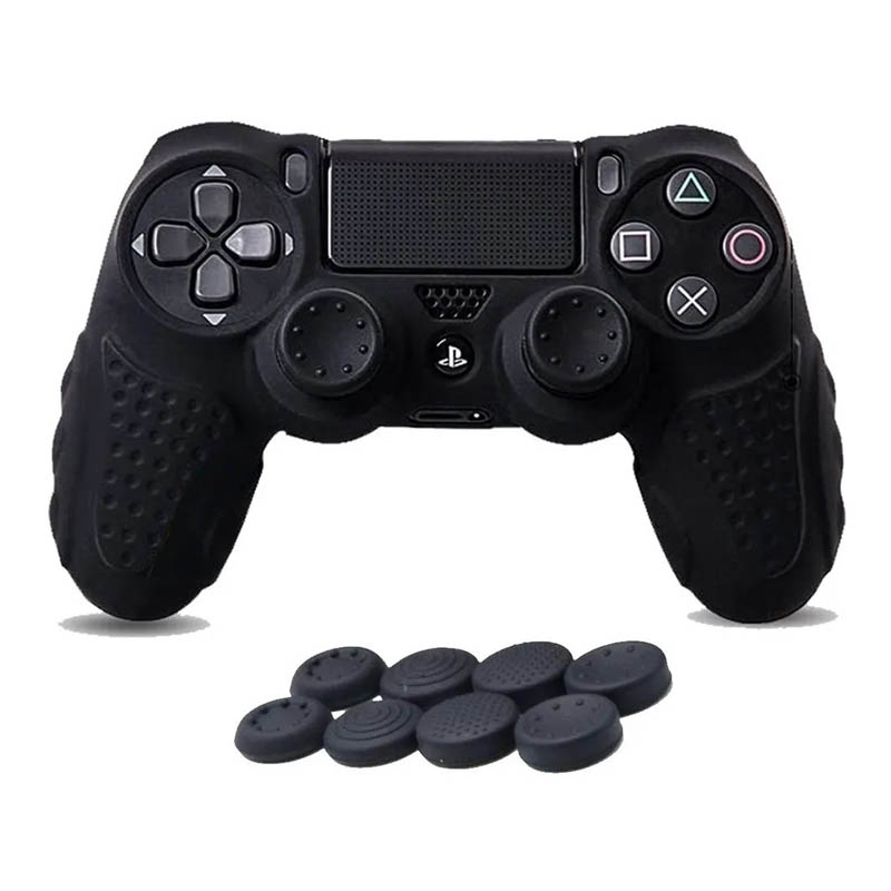 Ps4 Funda Antideslizante De Silicona (Negra)