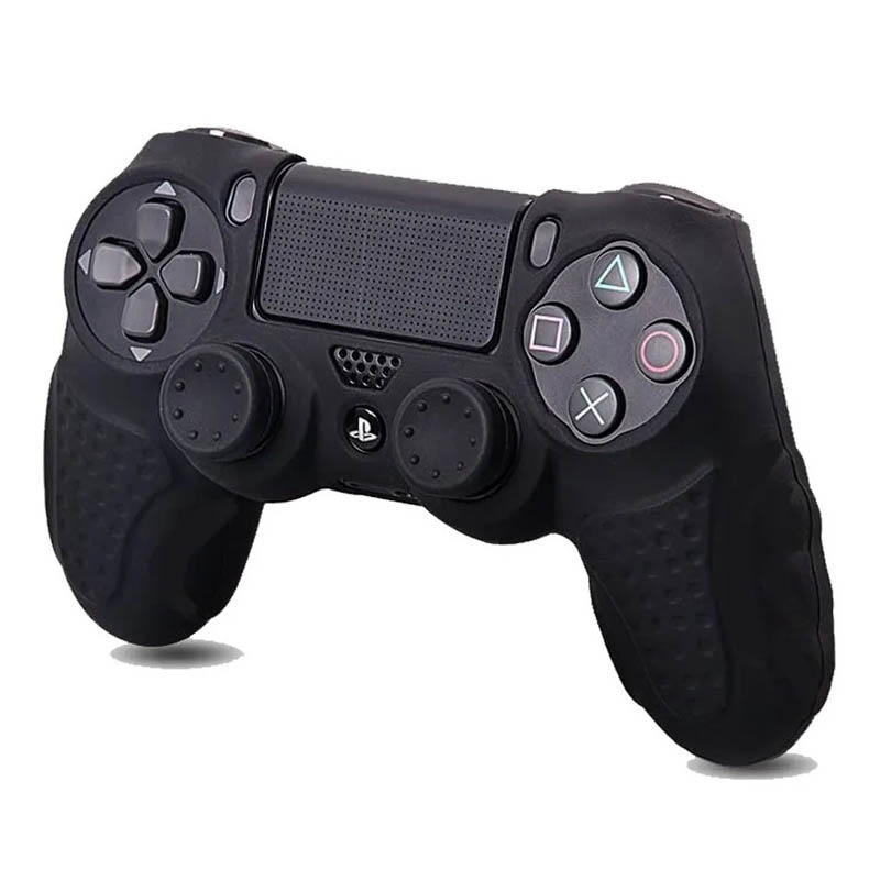 Ps4 Funda Antideslizante De Silicona (Negra)