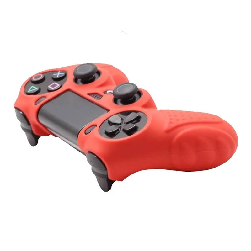 Ps4 Funda Antideslizante De Silicona (roja)