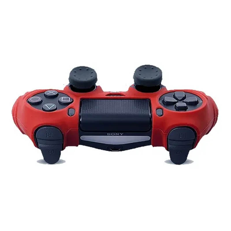 Ps4 Funda Antideslizante De Silicona (roja)