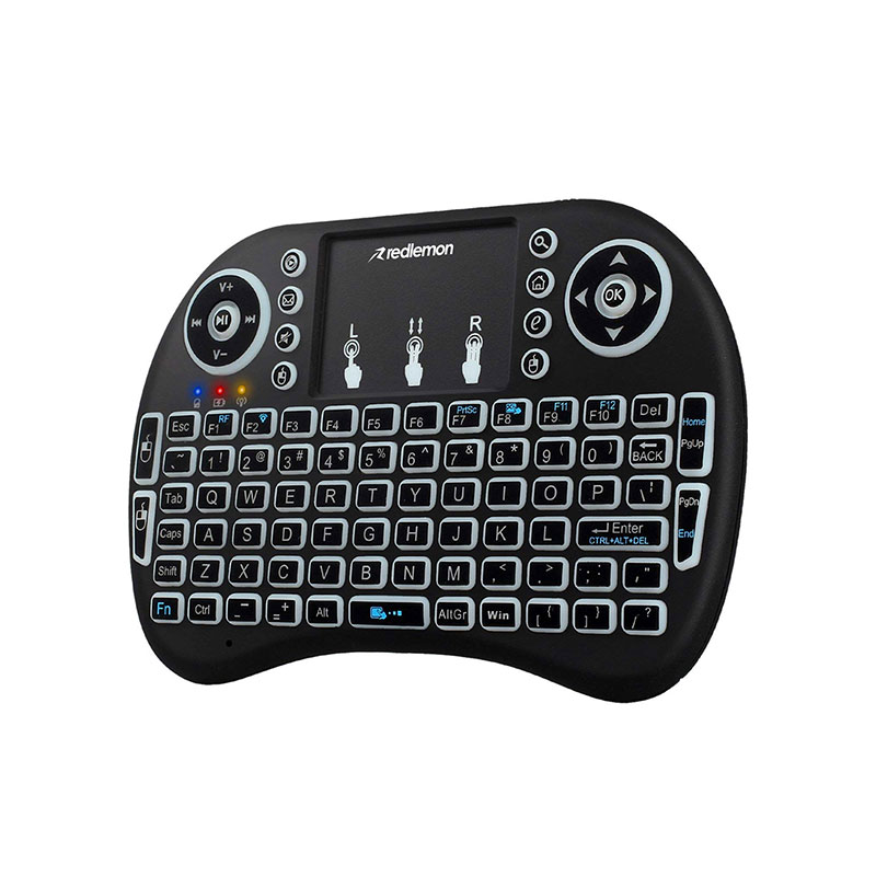 Redlemon Teclado Inalámbrico Mini con Touchpad para Smart TV