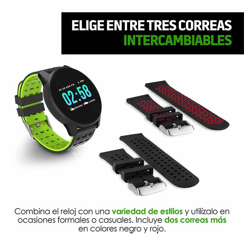 Smartwatch Reloj Inteligente Sport Contra Agua Redlemon.