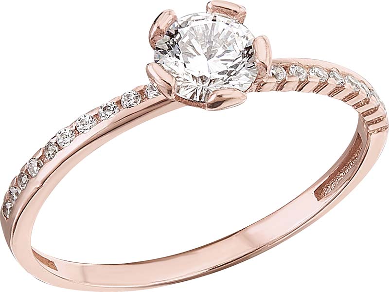 Anillo Compromiso Churumbela Oro Rosa 10 K + Obsequio