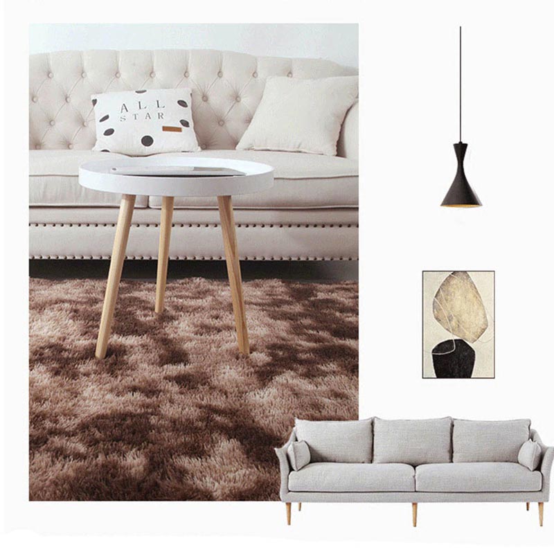 Tapete Decorativo Afelpado Motley 110cm x 60cm de Fibra Larga Ultra Suave y Caliente Ideal para Sala recamara